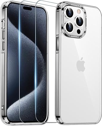 Designed for iPhone 15 Pro Max Case Clear, [Crystal Clear][Anti-Yellowing][Military-Grade Drop Protection] Slim Shockproof Protective Cover Phone Case for iPhone 15 Pro Max 6.7"