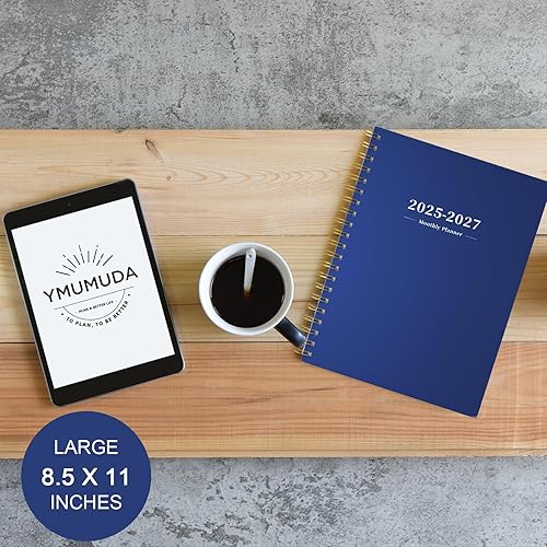 Miniatura 7 de Ymumuda Agenda mensual 2024-2026, planificador mensual de 2 años, julio de 2024 a junio de 2026, 8.5 x 11 pulgadas, planificador grande con