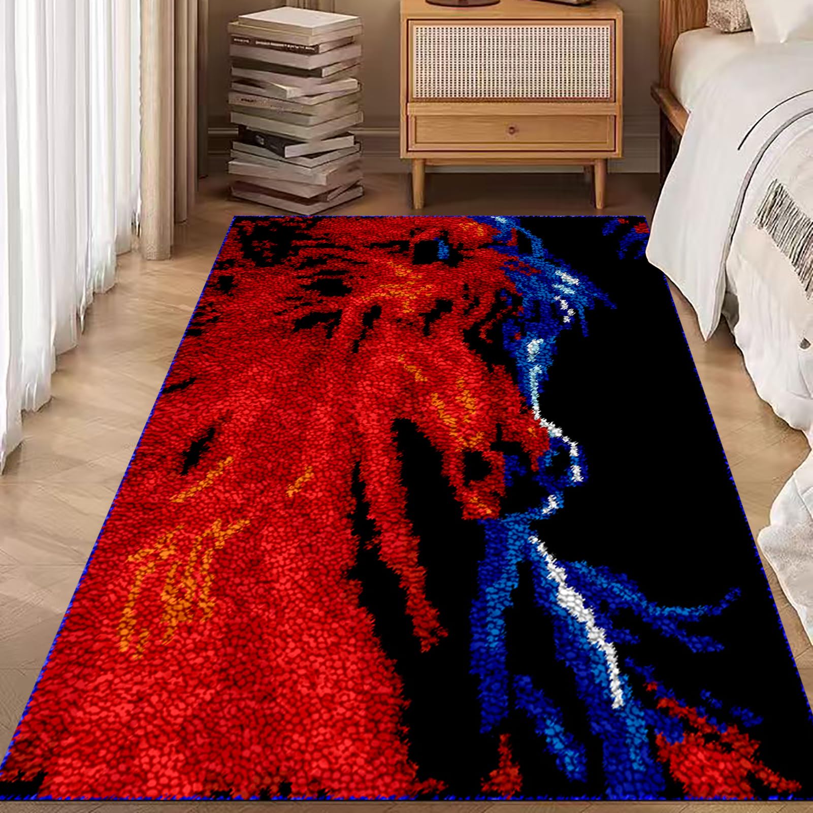 DIY Knüpfteppich Set - Latch Hook Rug Zum Selbermachen In Verschiedenen Größen