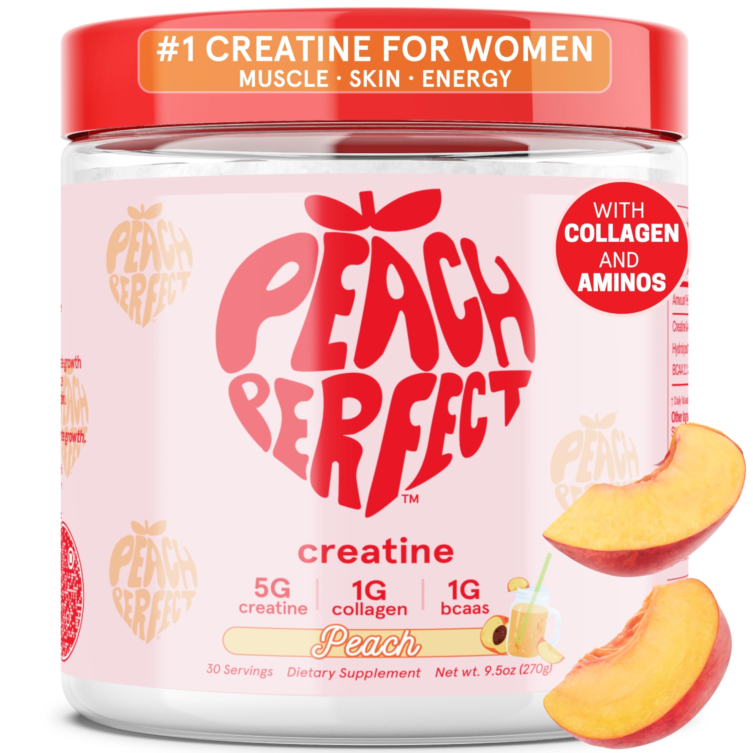 Amazon.com: Peach Perfect Creatine for Women – Micronized Creatine