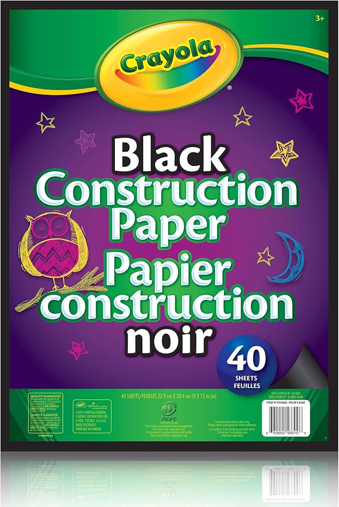 Crayola Canada Black Construction Paper, Gifting Amazon.ca Home