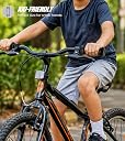 OXYGEN Kids Bicycle Handle Grip Set, Soft Rubber Anti-Slip Bike Handlebar Grips for Children's Cycles, Comfortable Hand Grip, Universal Fit, Black (Pair) gallery image
