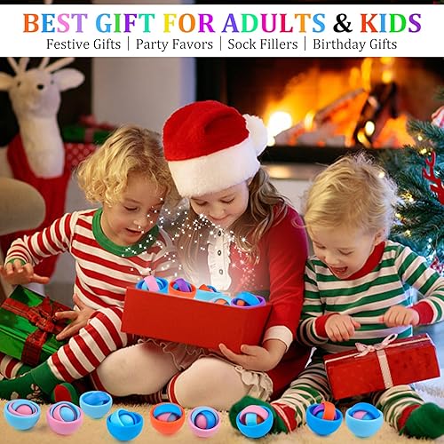 Miniatura 6 de Cevioce Juguetes sensoriales antiestrés para niños, adolescentes y adultos, 2 unidades, para aliviar el estrés y ejercitar la flexibilidad de los