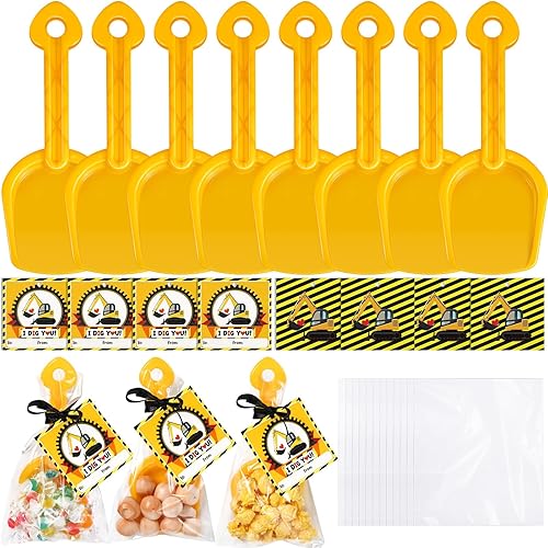 Capoda 30 juegos de regalos de regreso a clases para estudiantes, fiesta de construcción, pala de plástico, tarjetas con bolsas de celofán