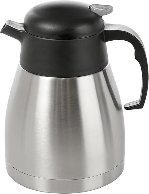 Wenco termos, 1 l, automatyczny jednoręczny, tworzywo sztuczne/stal szlachetna, czarny/srebrny, 515290