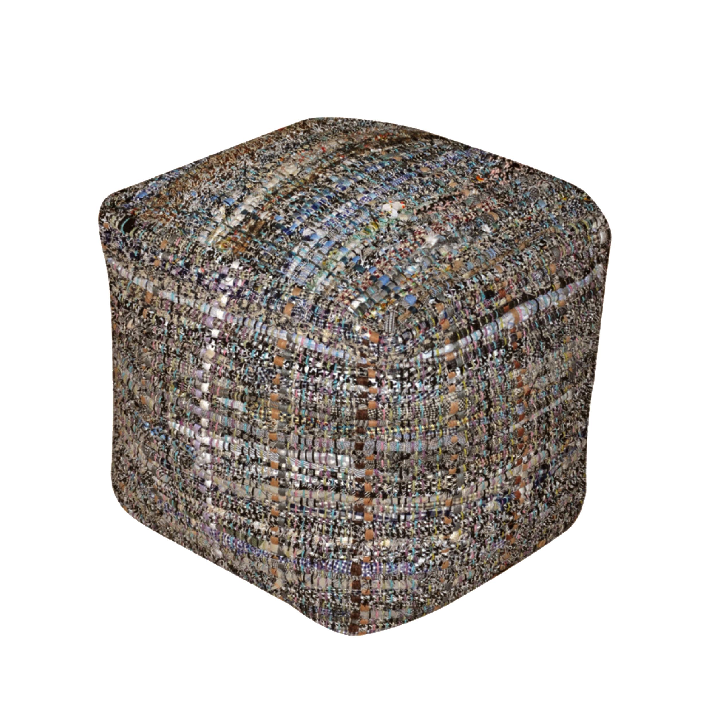 Christopher Knight Home Harris Fabric Pouf, Khaki