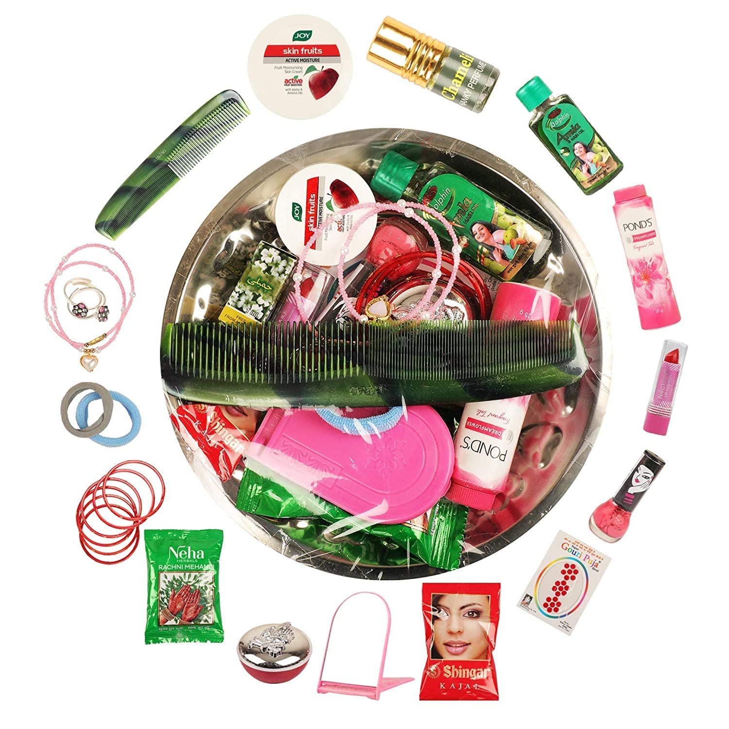 Aashita Creations Shringaar Kit for Devi MATA for Every Festive Season (Multicolor, 16 Pcs Set)