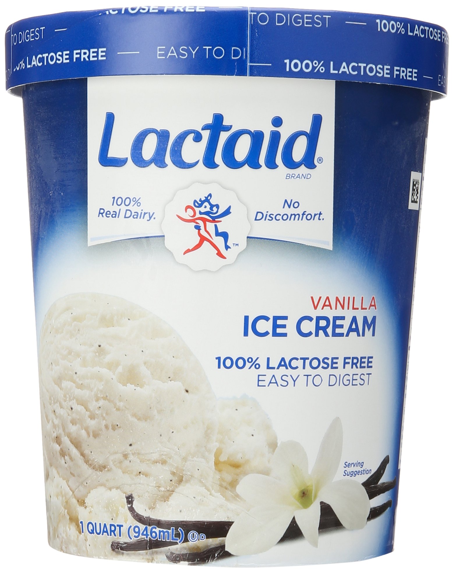 Lactaid, Lactose-Free Vanilla Ice Cream, 32 oz (Frozen)