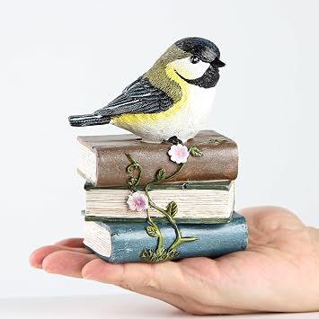 Bird Statue for Garden Decor Outdoor Bird Figurine Yard Art Lawn Ornament