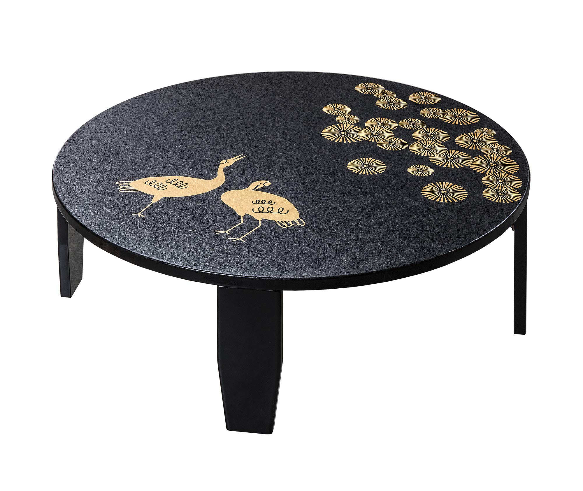 Amazon｜島安汎工芸製作所(Shimayasu) ちゃぶ台 黒 直径60cm×高さ25cm