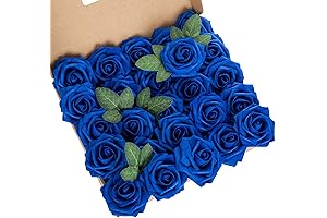 Real Touch Artificial Foam Rosas Azules for Decor
