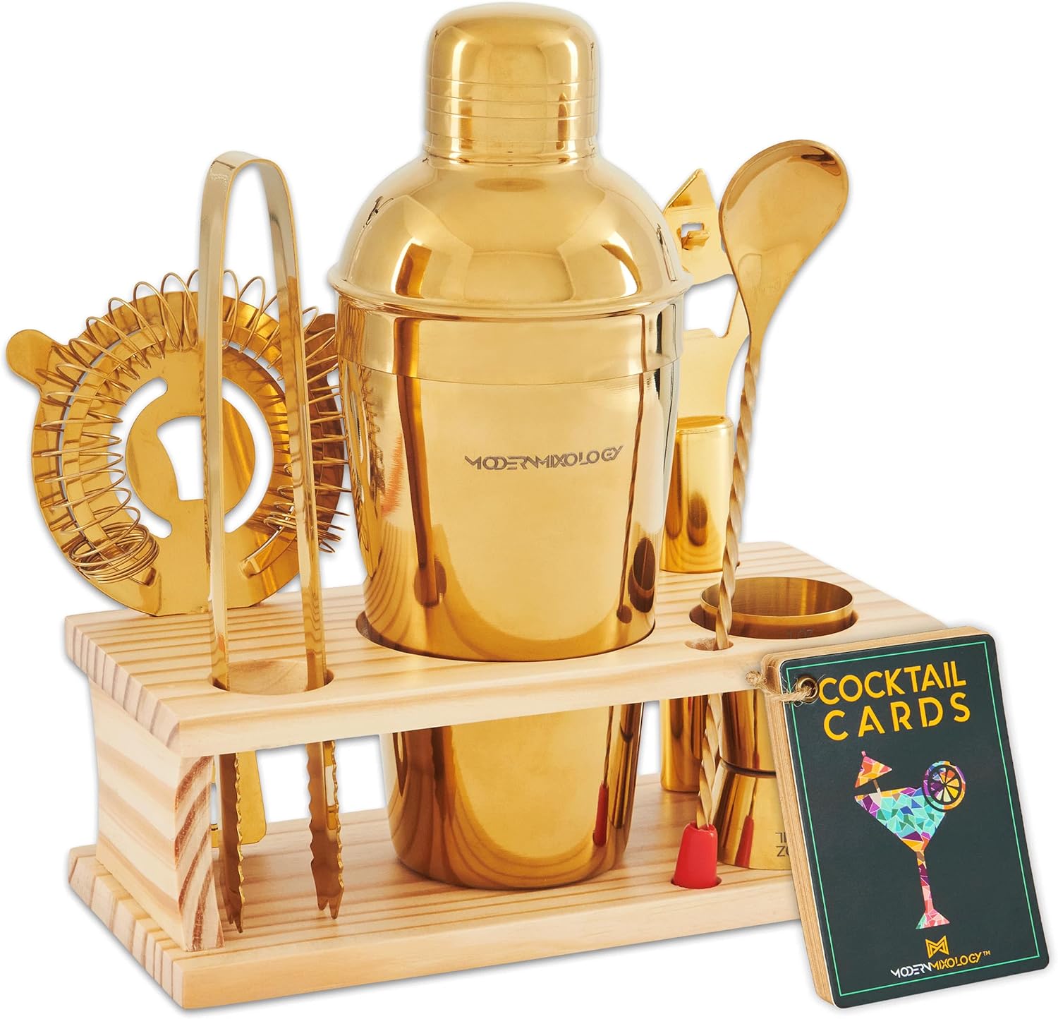 Mixology Bartender Kit - 8-Piece Gold Set