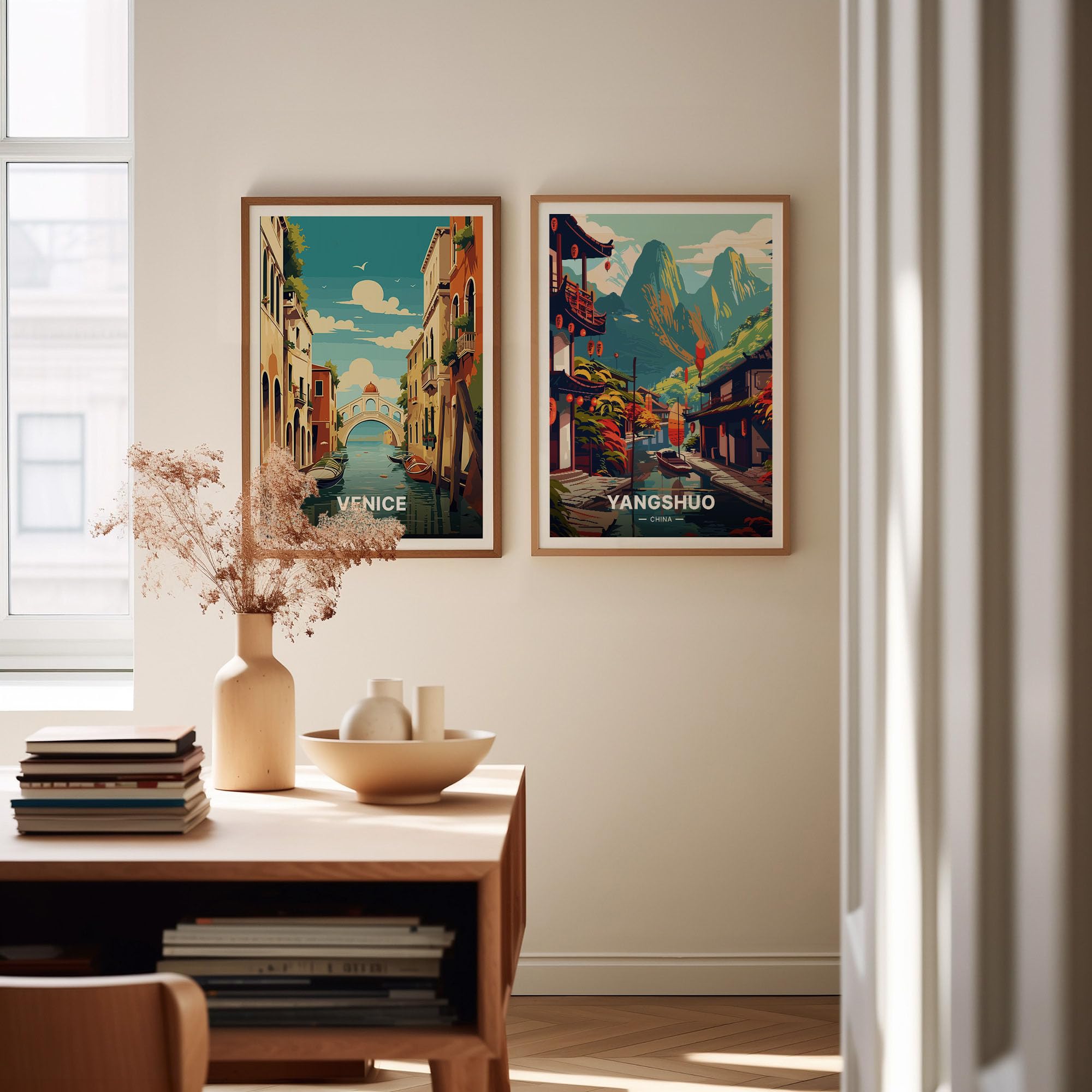 Amazon.com: Yangshuo Scenic Landscape Poster, China Travel