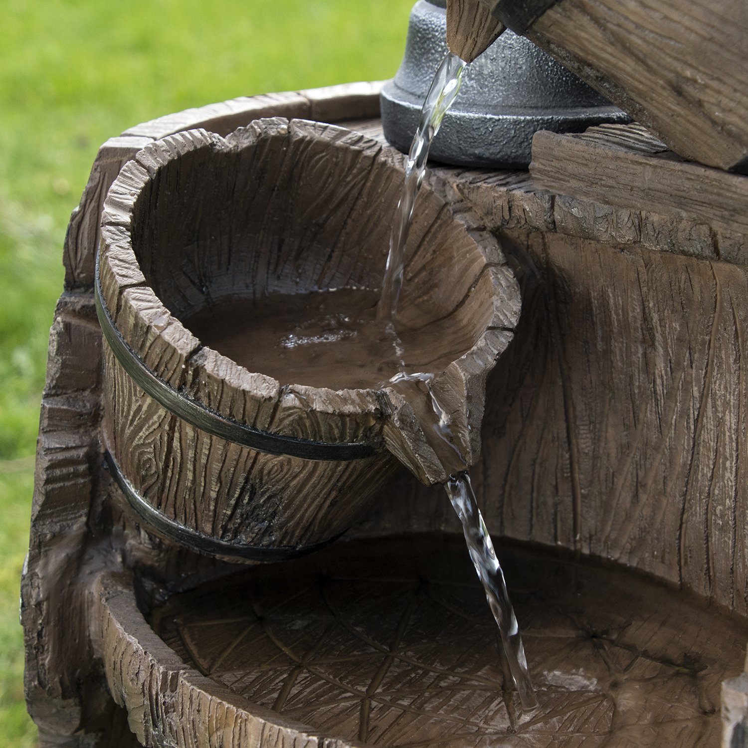 Köhko Gartenbrunnen mit Regenfalleffekt Dölitz 13014 Springbrunnen Wasserspiel