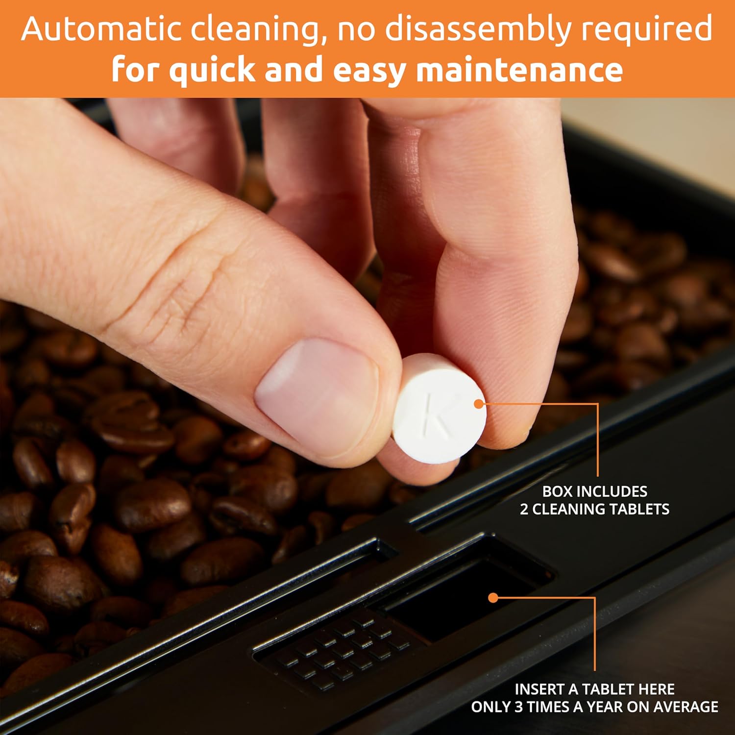 KRUPS EA895N40 Evidence One Automatic Coffee Machine, Espresso, Cappuccino, 2.3 liters, Meteor Grey, 17 Drink Options, Bean to Cup 7 81F4LE z48L. AC SL1500