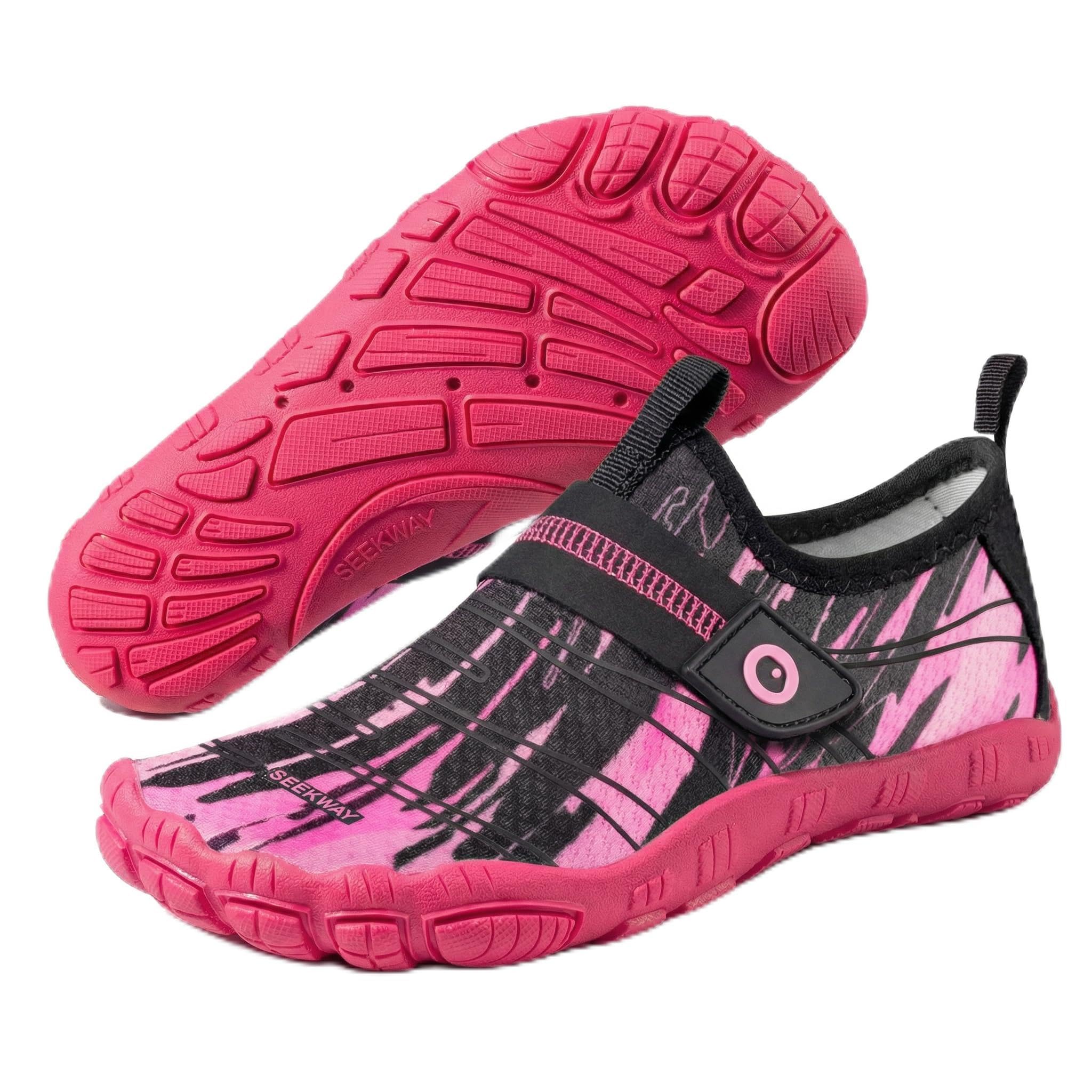 Barefoot Water Shoes for Kids - Wide Toe Box and Quick-Dry Sand Shoes Toddler for Hiking Swim Beach Pool Kayak Sport Accessories, Camping Essentials Must-Haves for Boys Girls Sizes