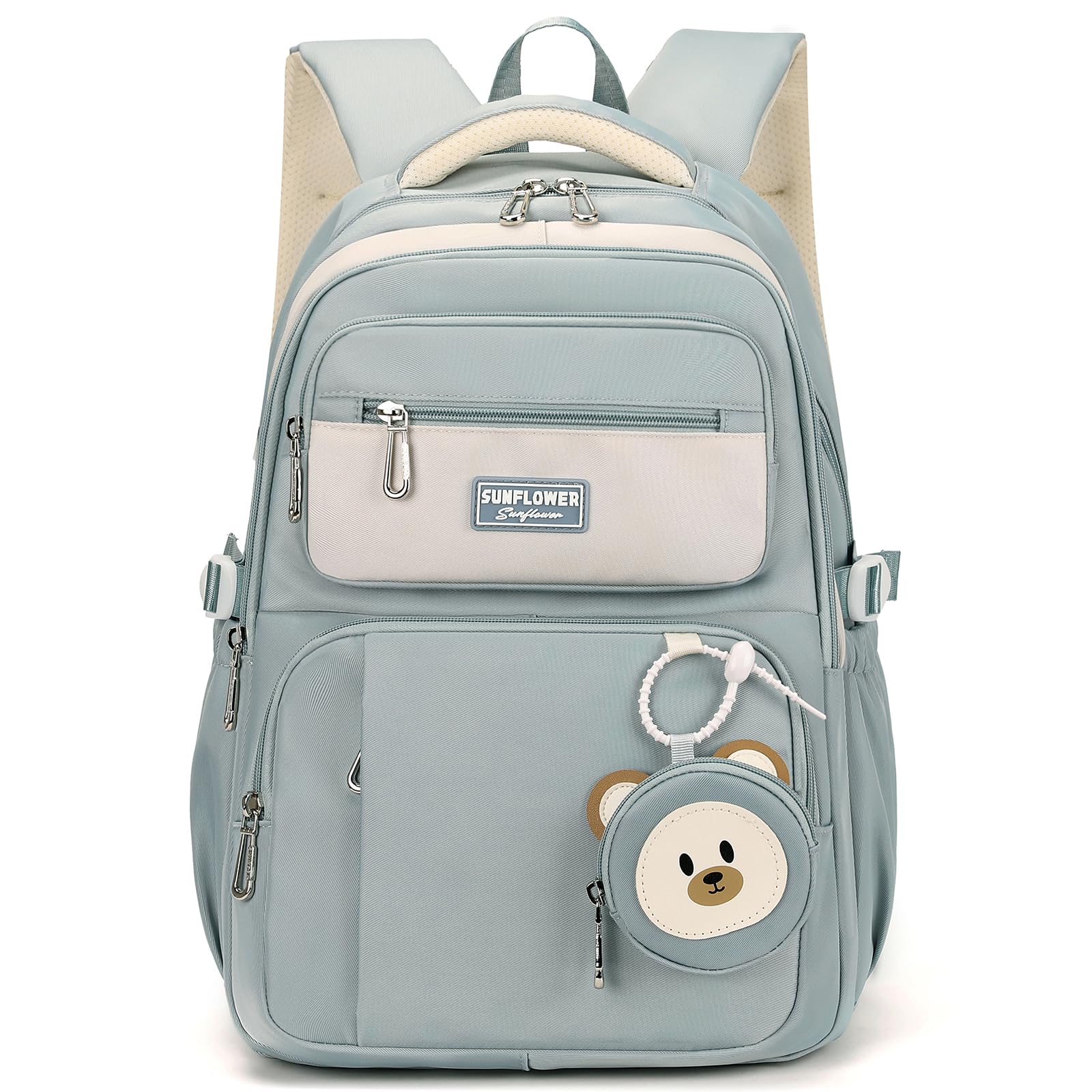 Amythe Sac à Dos pour Enfants de L'école Primaire CM1 CM2, 40L Cartable Fille Collège, Grand Sac Ecole pour Filles de 10 à 18 Ans avec Joli Porte-monnaie, Adapté aux Chariot