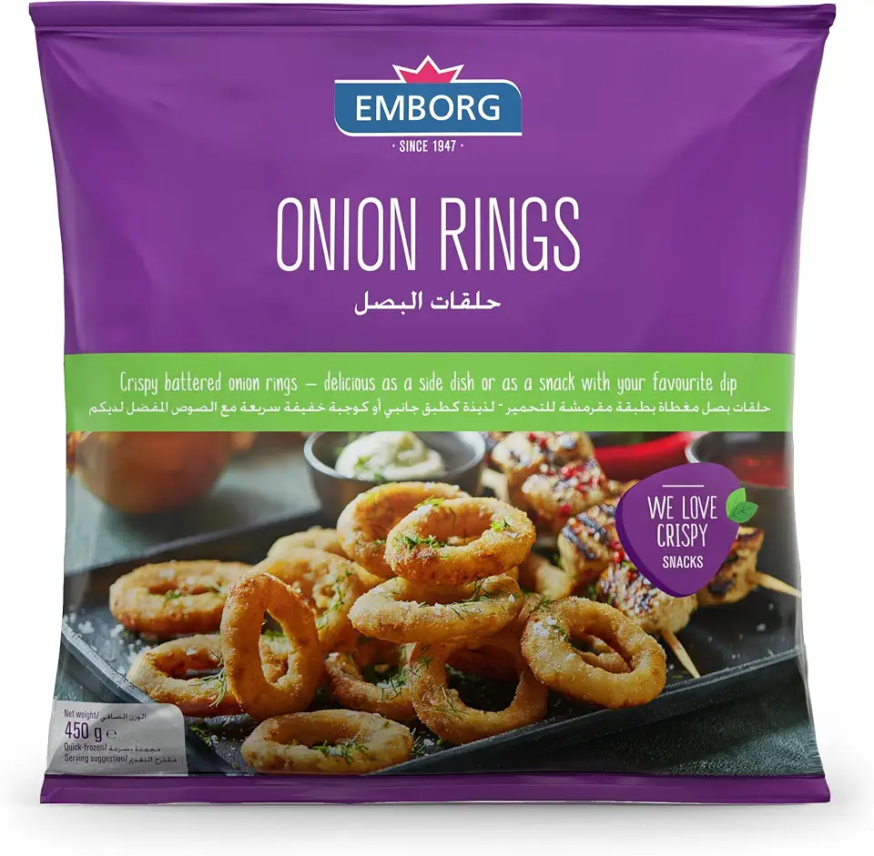 Emborg Onion Rings Crispy Batter 450 g