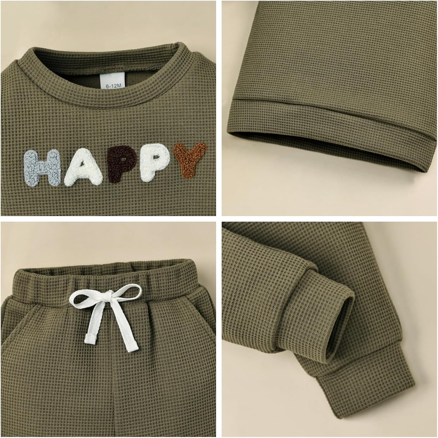 Toddler Baby Boy Clothes Letter Crewneck Fall Boy Winter Outfits Sweatshirt Long Sleeve Pants Clothes Set 6 Month-4T - Image 5