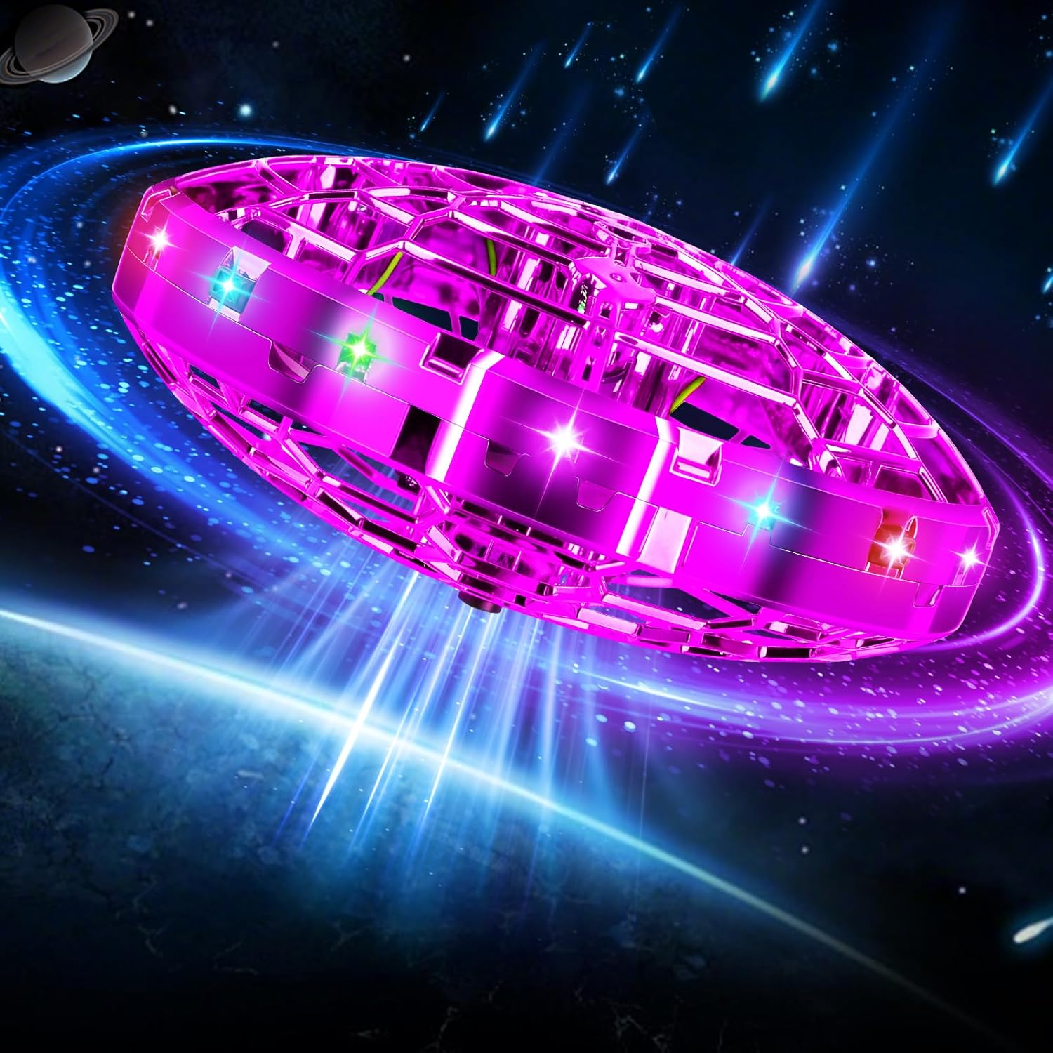 Vantexi Drone for Kids, 2026 Upgrade Flying Toys with LED, Hover Boomerang Mini Drone, Hand Operated UFO Flying Orb Ball, Christmas Birthday Gifts for 6 7 8 9 10 11 12+ Girls Indoor Outdoor (Purple)