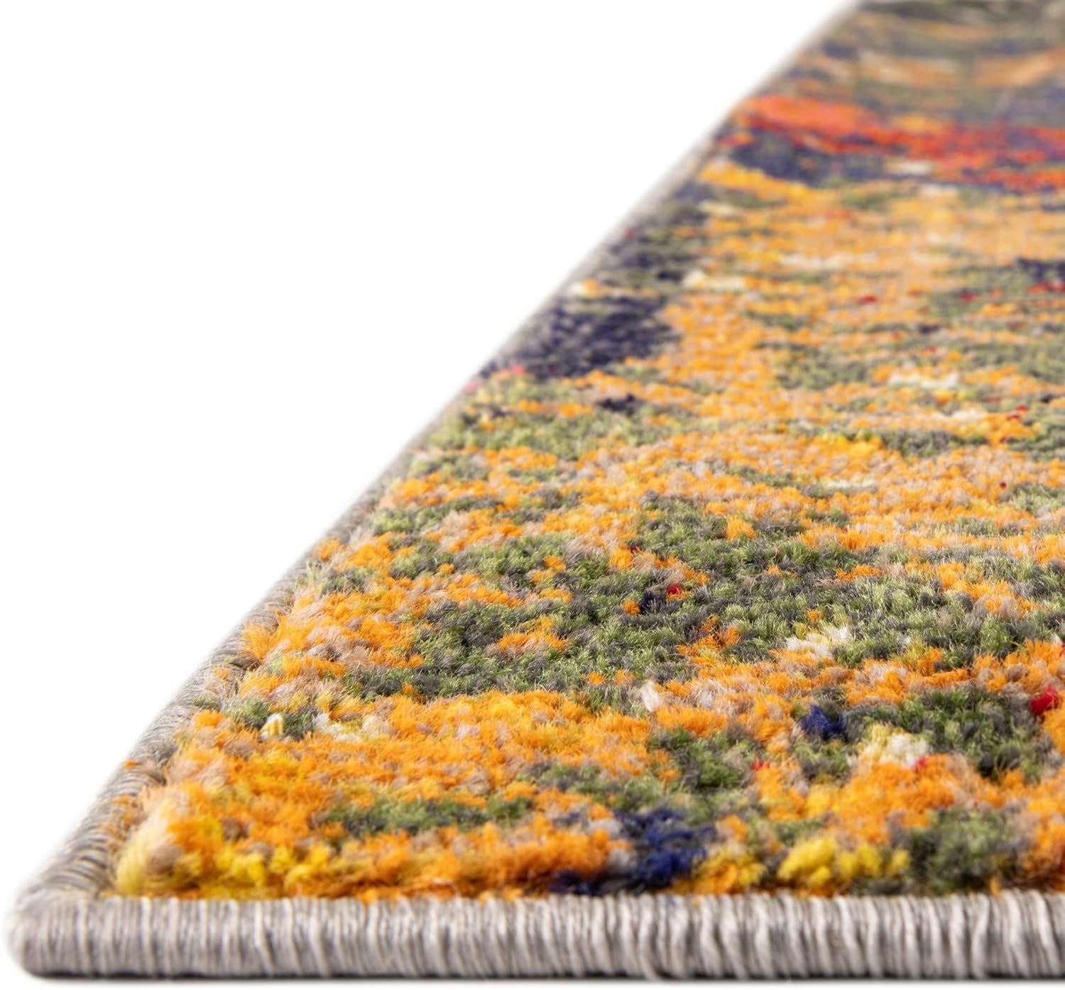 Rugs.com Haerfest Collection Rug – 9' x 12' Brown Low Rug Perfect for Living Rooms, Large Dining Rooms, Open Floorplans