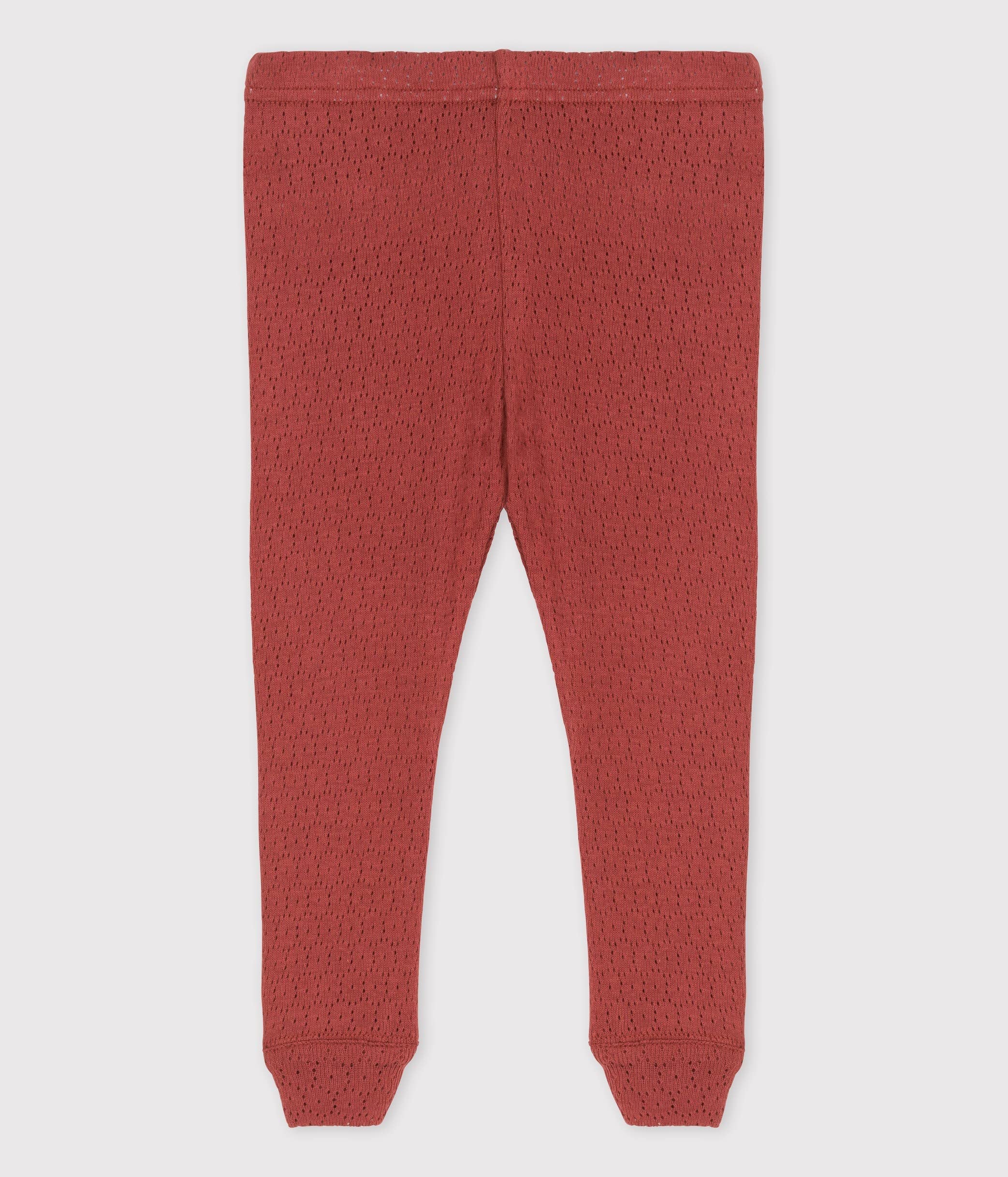 Petit Bateau Legging Bébé Fille, Rouge Ombrie, 3 Mois