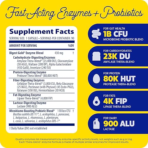 Vista 19 de Enzymedica Digerir las cápsulas de oro y probióticos, 29090, 1, 1