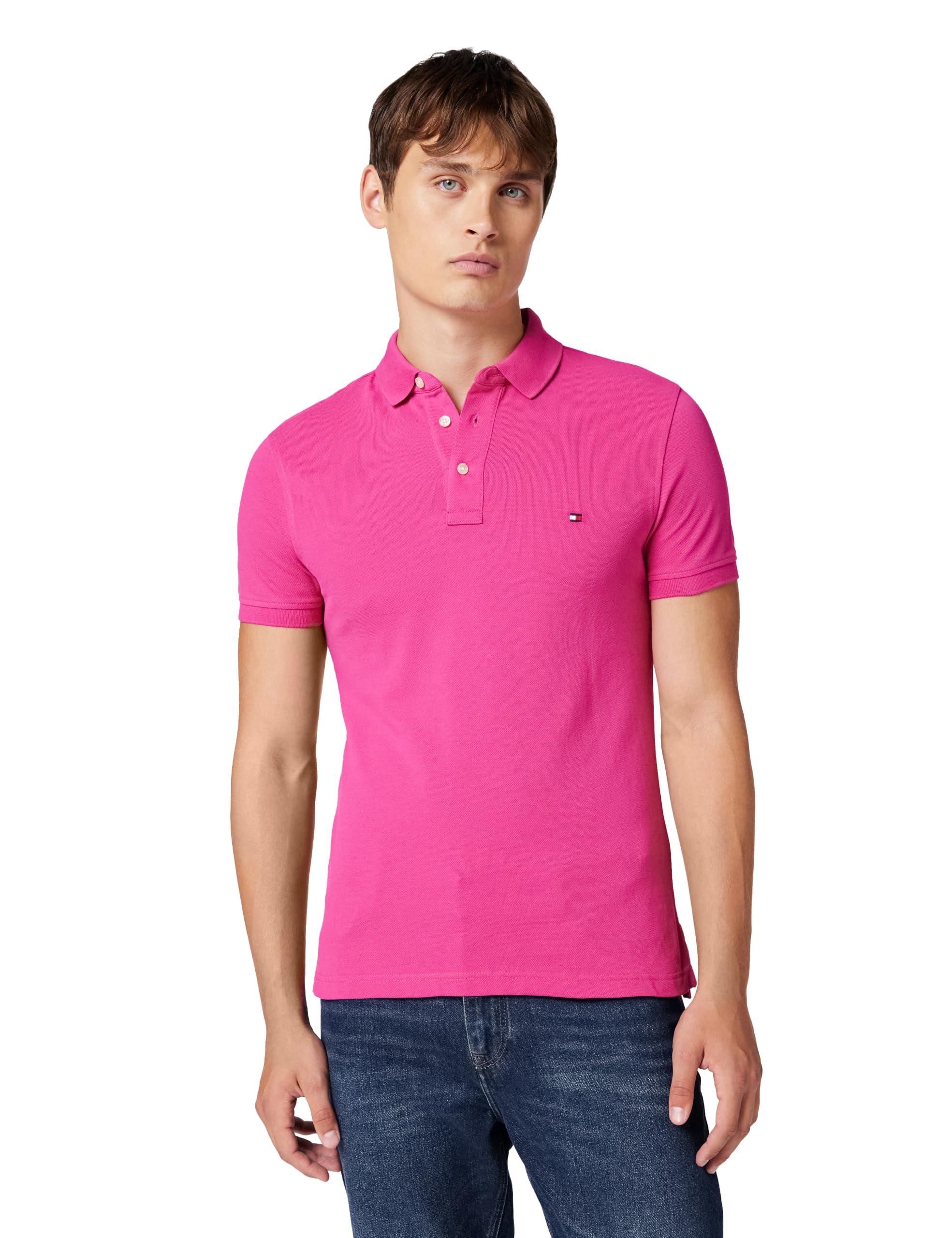 Tommy Hilfiger Herren Poloshirt Kurzarm 1985 Slim Slim Fit