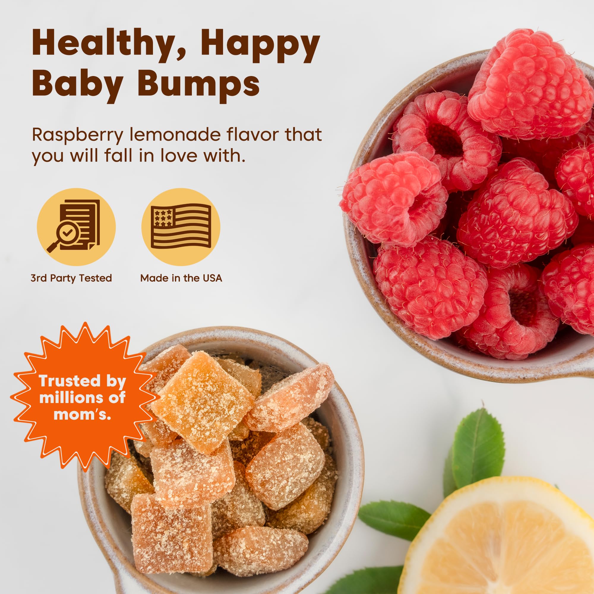 Black Girl Vitamins - Prenatal Gummies for Women Vitamin with Folate for Bone Health Support, Gluten-Free, (Raspberry-Lemonade), 60ct — Amazon image 3