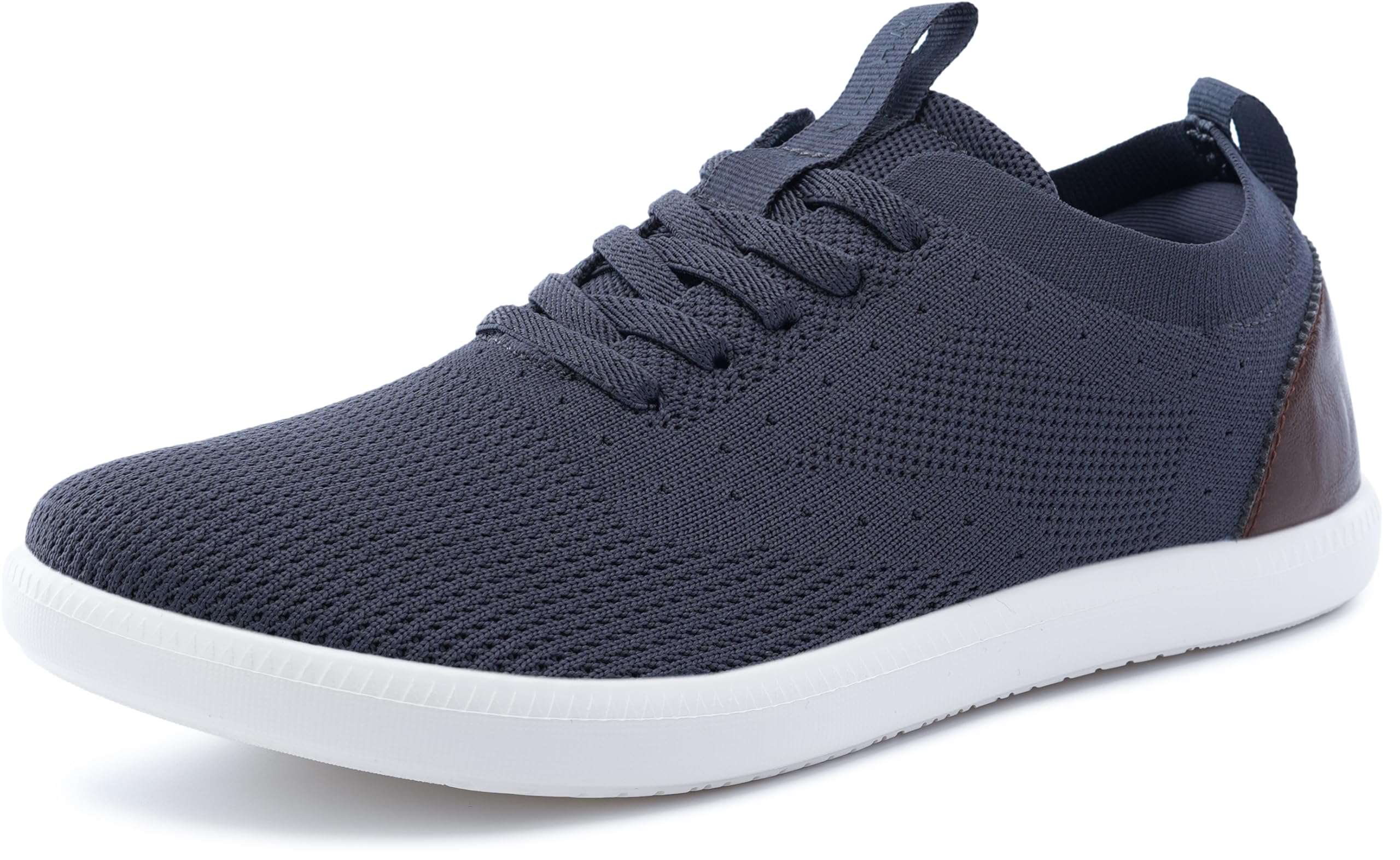 WHITIN Mens Wide Toe Box Casual Dress Sneakers Knit Mesh Oxfords Shoes Zero Drop