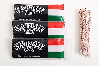 150 Scovolini ABRASIVI da pipa in cotone con anima in nylon brand Savinelli, bastoncini per la corretta pulizia e manutenzione della pipa. Confezione da 150 pezzi