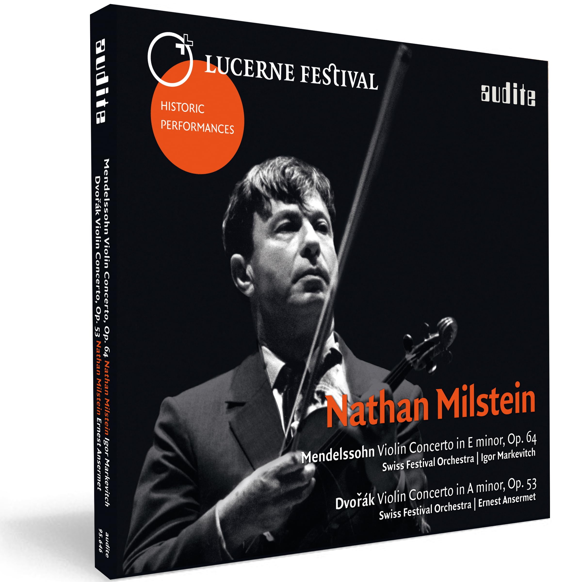 AUDITE Violinkonzerte Nathan Milstein spielt Mendelssohn & Dvořák