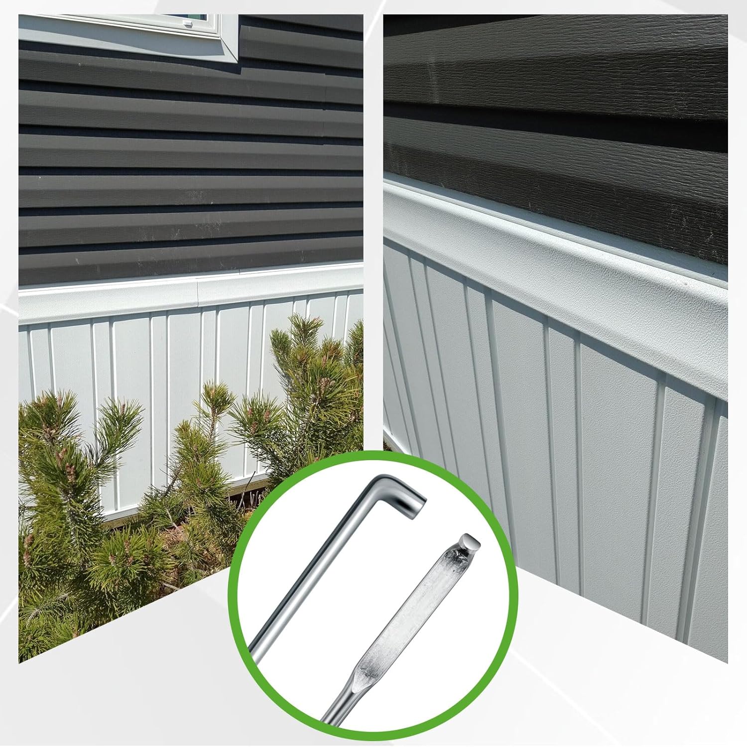 1 Pcs Mobile Home Vinyl Skirting Windbreak Rods 24" Long Trailer Skirting Rods for Mobile Home Exterior