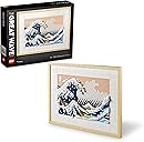 LEGO Art Hokusai The Great Wave Framed Japanese Wall Art Building Set - Unique Wall Decor for Home, Room, or Office - Fun Activity for Adults, Ages 18+ - Gift for Men and Women - 31208
