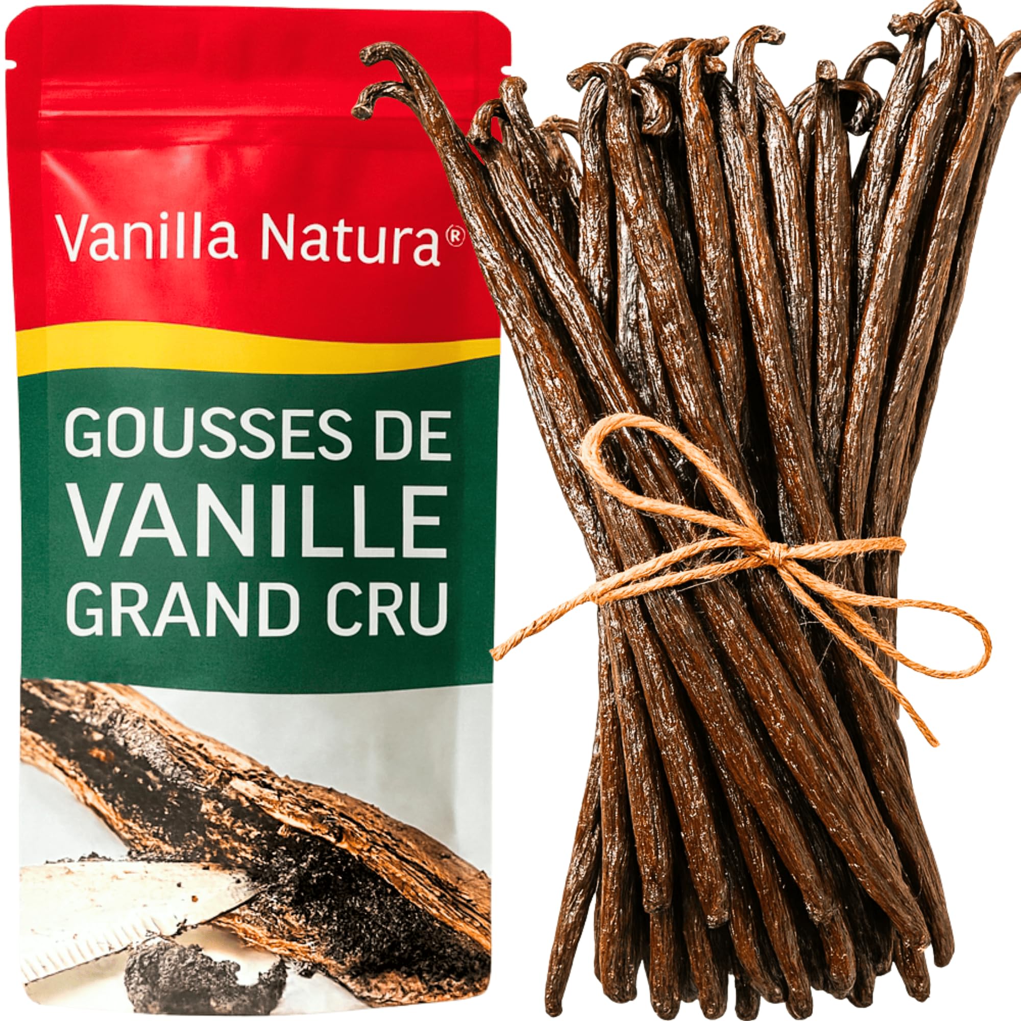 50 Baccelli di Vaniglia Selezione Premium 14-16 cm Qualità Extra, Morbide, Profumate - Confezione Eco