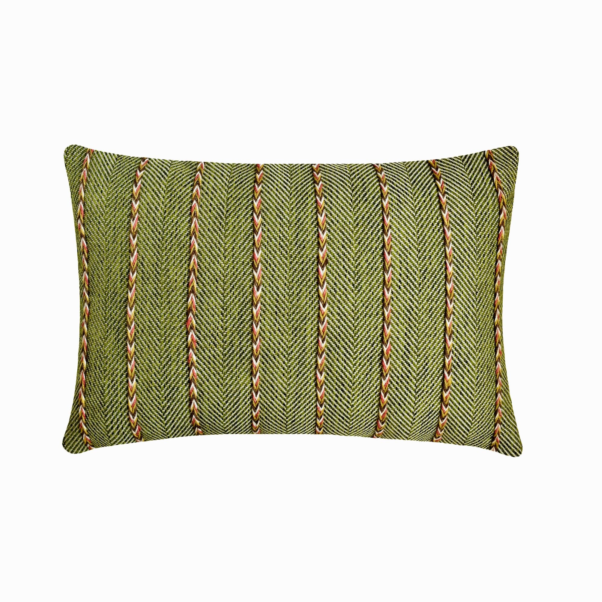 Zestaw 2 Zielony Juta Poszewka na poduszkę lędźwiową 30x35 cm - Moss Jute