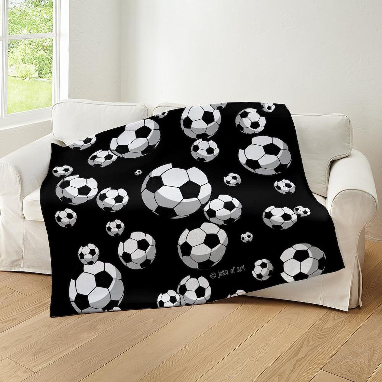 CafePress Soccer Throw Blanket Super Soft Fleece Plush Throw Blanket, 60"x50"