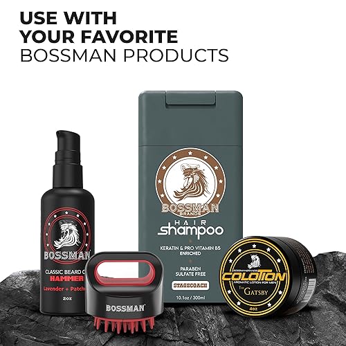 Miniatura 9 de Bossman Champú para el cabello para hombres  Champú hidratante natural para hombres con queratina y vitamina Pro5 enriquecida  Sin parabenos ni