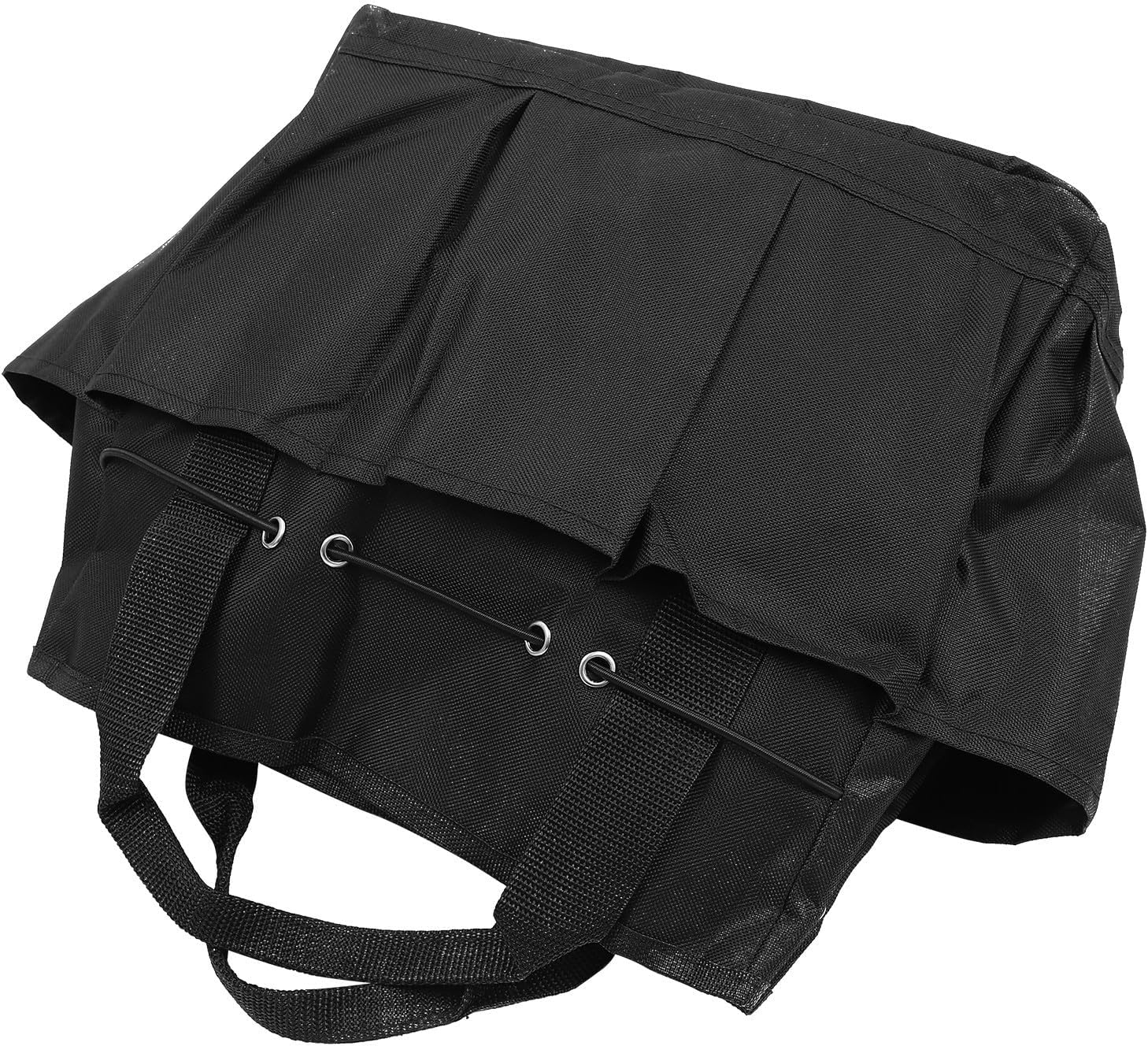 Black Oxford Cloth Garden Tools Tote Bag with Multi Pockets Organizer