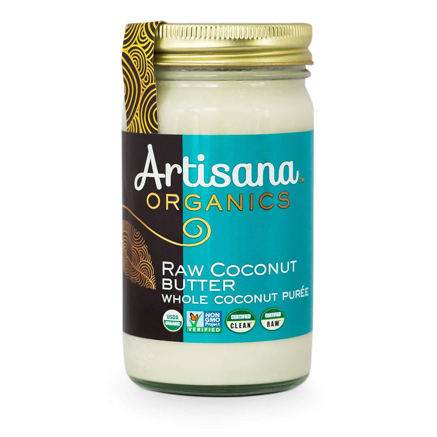 Artisana Organics Non GMO Raw Coconut Butter, 14 oz (4 Pack)