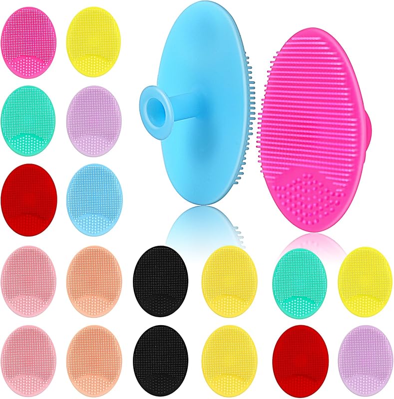 Escova manual de silicone para limpeza facial MCIGICM FACE20, pacote com 20