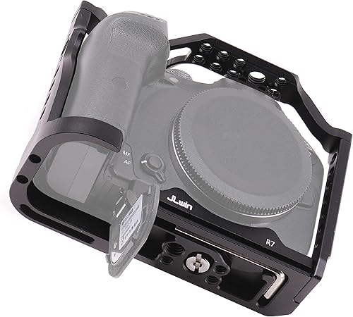 Vista 14 de Fotga Soporte estabilizador de aleación de aluminio para cámara + mango superior para cámara Canon EOS R7 DSLR videocámara compatible con trípode