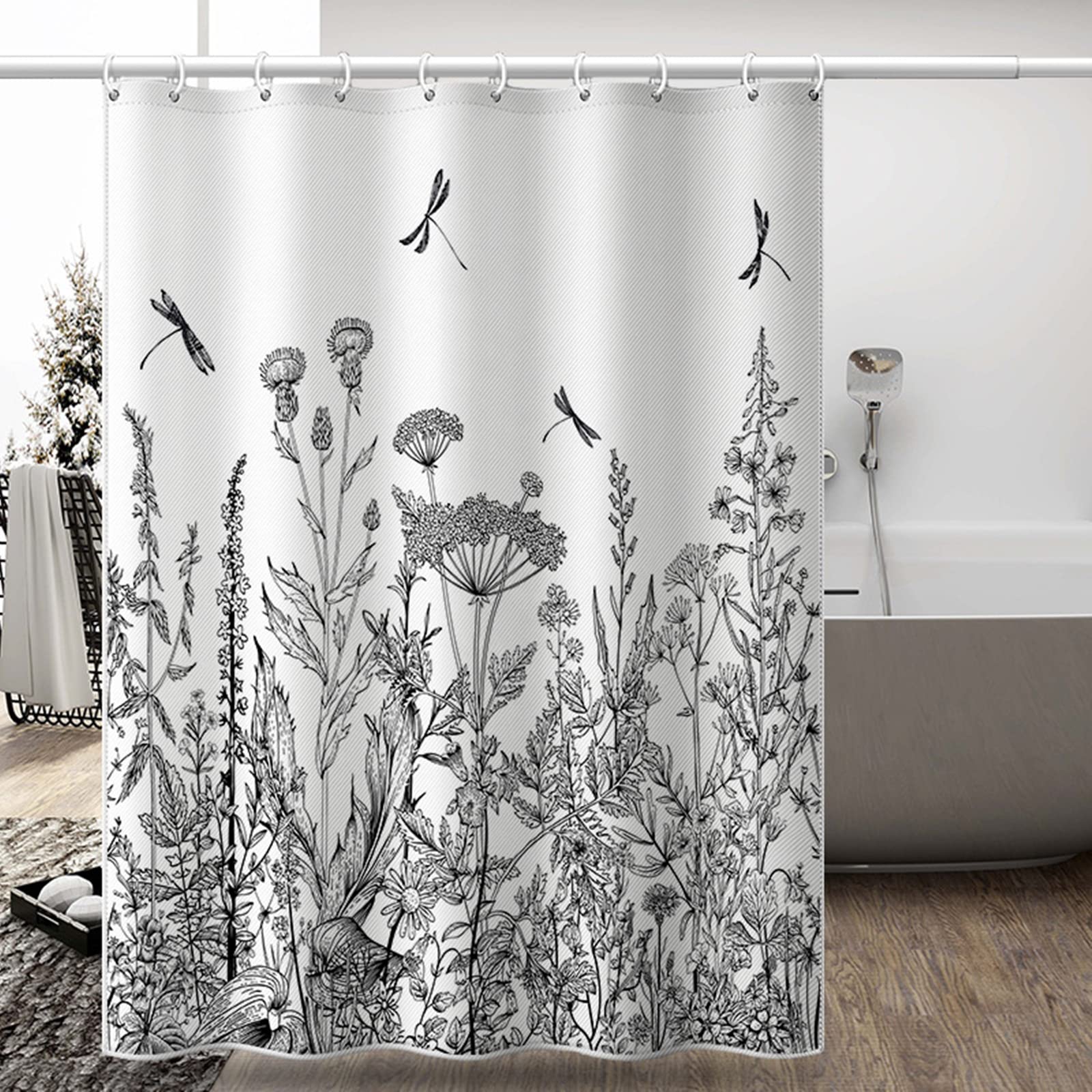 Rideau douche anti moisissure KnSam imperméable en polyester 120x180