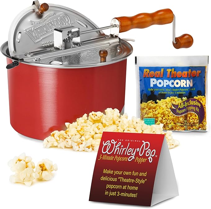 Original Whirley Pop Popcorn Maker 6 Quart Stovetop