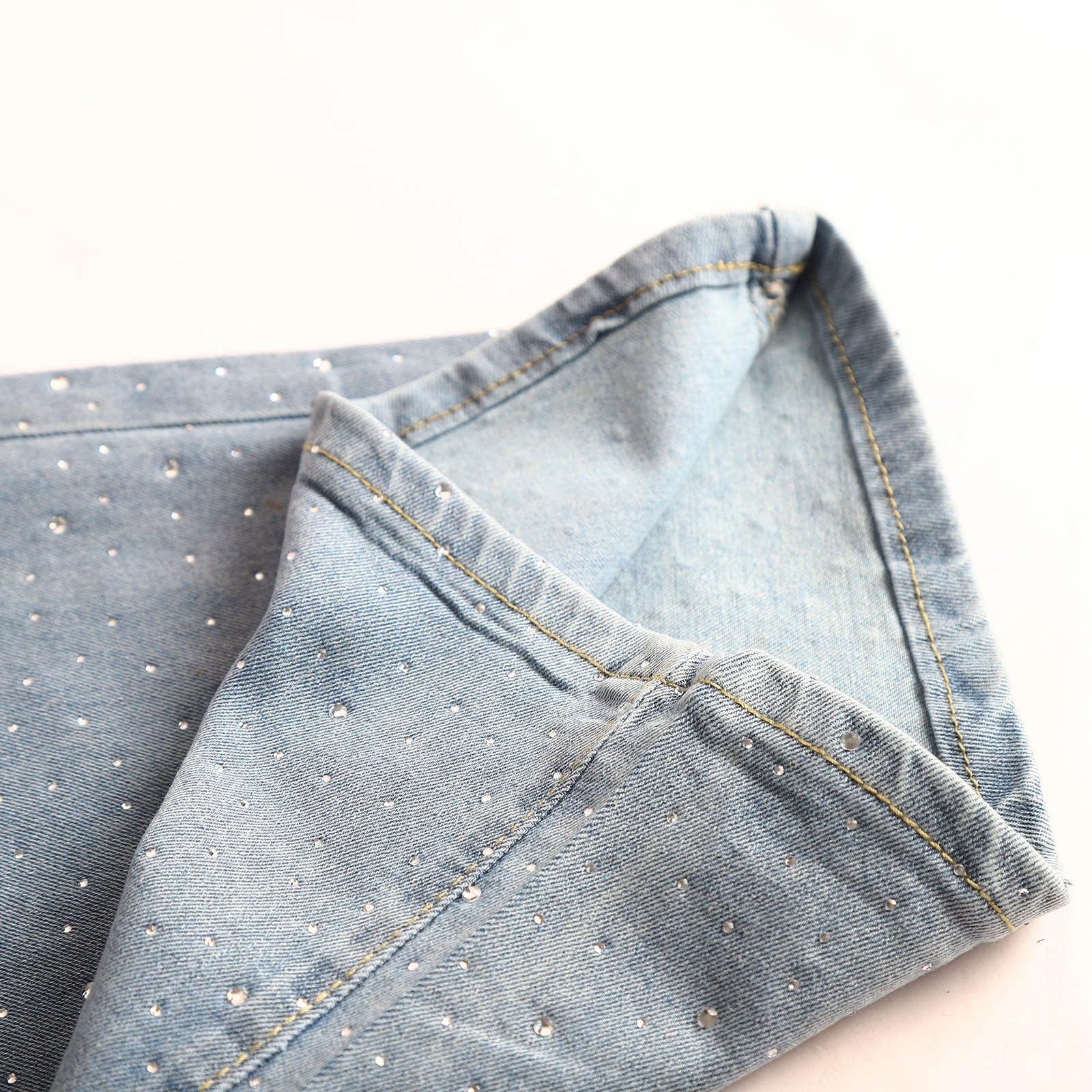 Genérico Vaqueros Rectos Mujer Vaqueros Elásticos Mujer Elásticos Campana Pantalones Ajustados para Cintura Alta Aspecto Desgastado Efecto De Lavado Pantalones