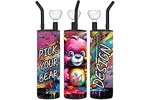 20 oz Insulated Custom Hookah Tumbler, Vibrant Polar Blast Bong