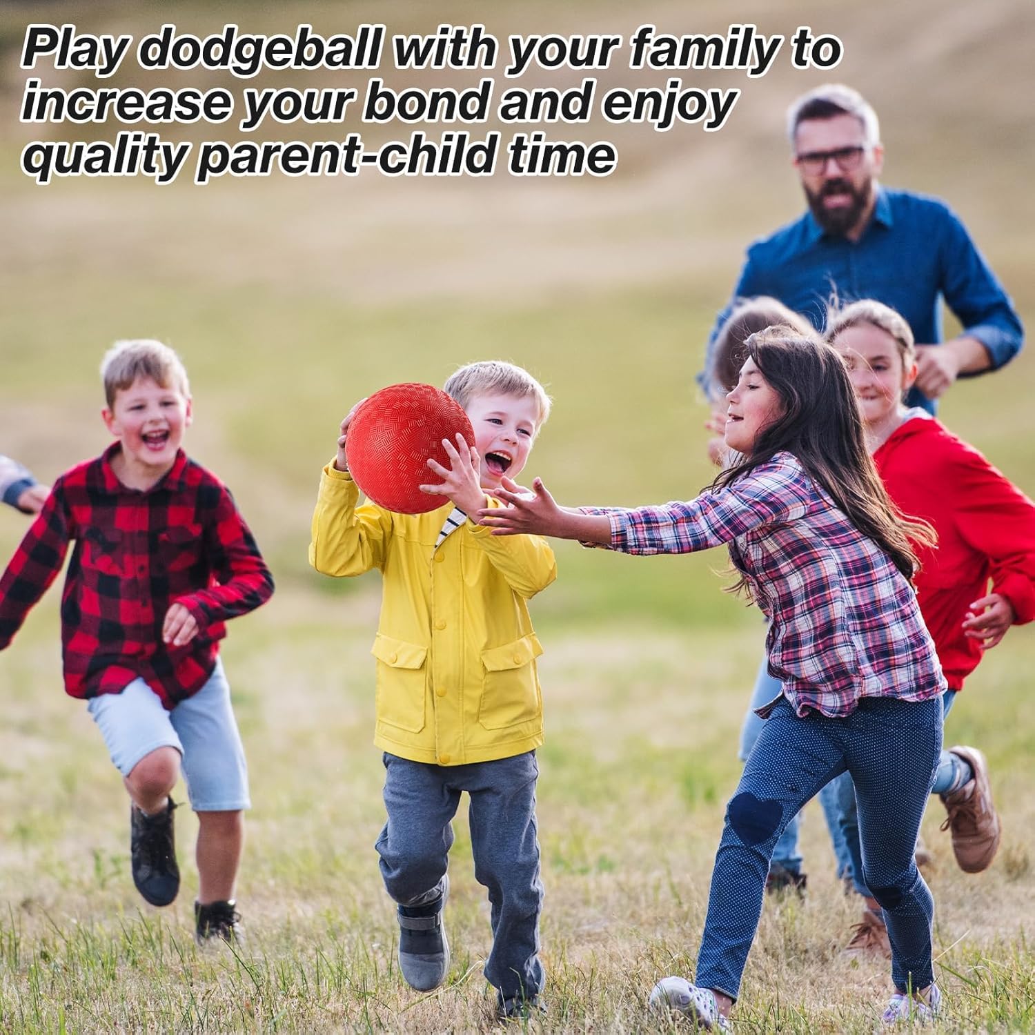 6 Pcs Dodgeballs 8.5 Inch Playground Ball Red Kickball Inflatable Rubber Handball Bouncy Dodge Ball with 1 Hand Pump for Outdoors Ball Games Gym Camps Picnic (Needle is at The Top of The Pump) - Image 6