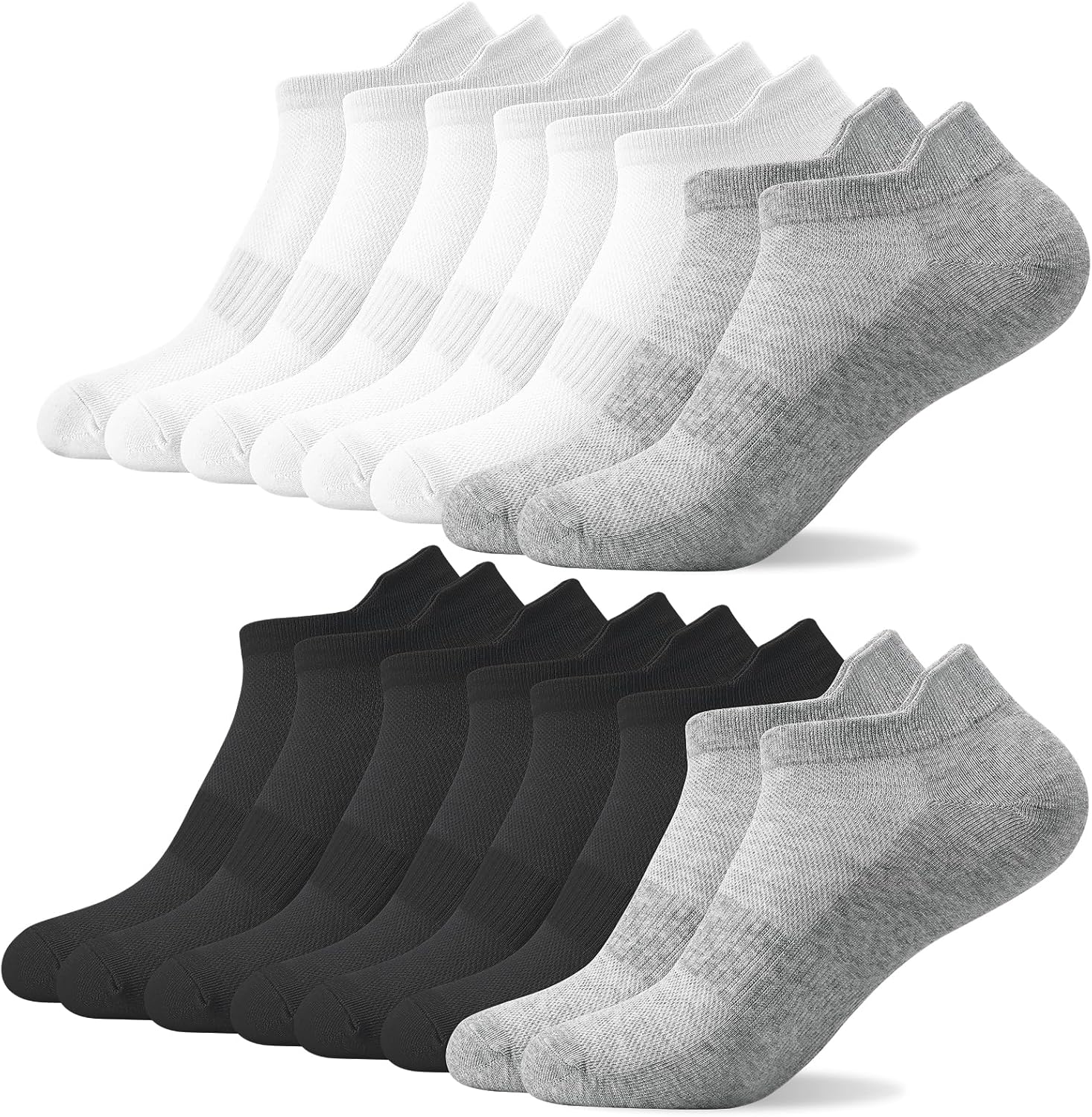 BAMBOO MENS RUNNING SOCKS CUSHIONED WALKING PADDED SPORTS GYM MORE MILE 5 PAIRS | UK