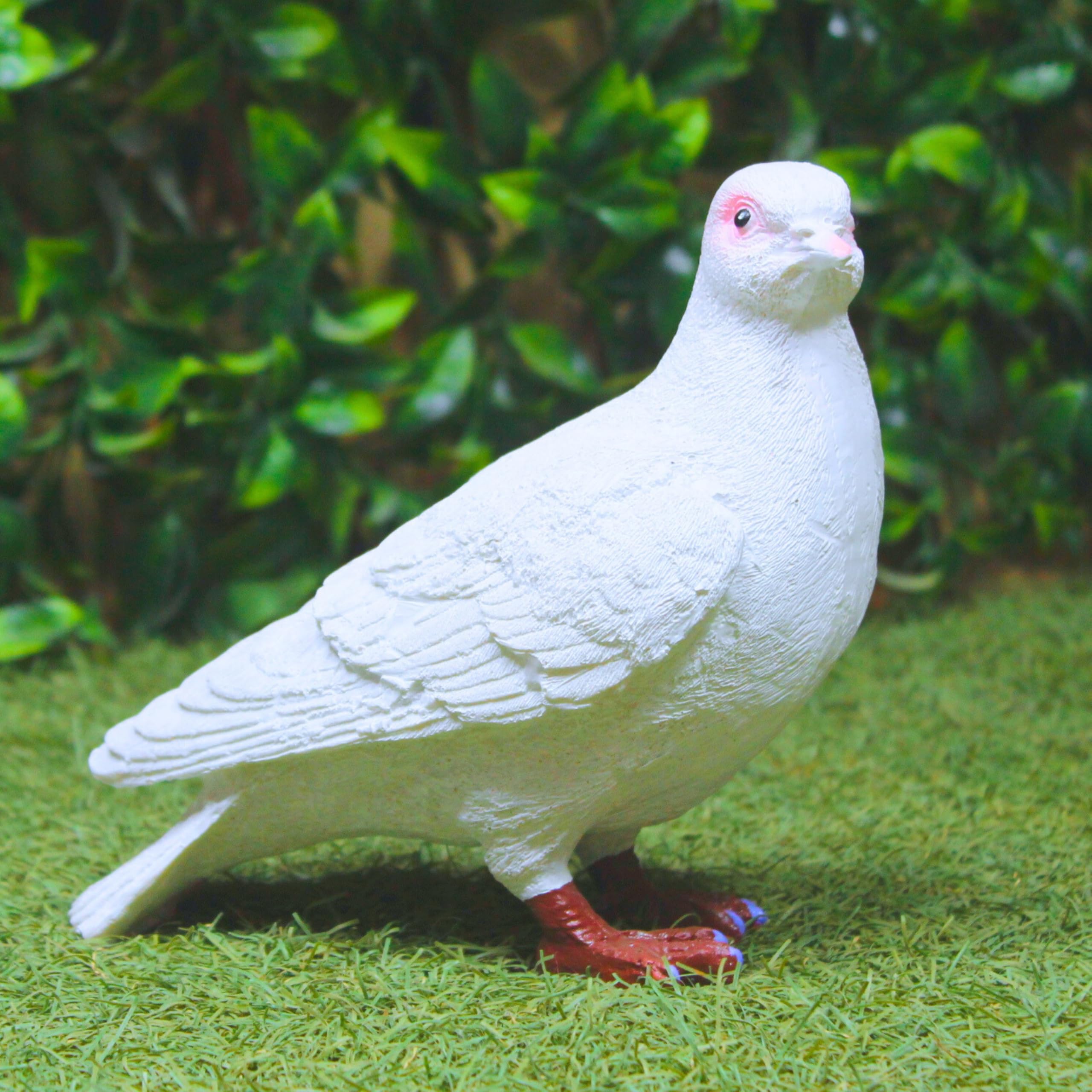  ピジョン 置物 ホワイト Wonderland White Pigeon Statue of Resin for Garden Decor Balcony