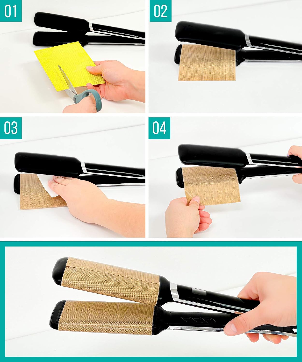 UNNIQUE Pro Flat Iron Tape - Advanced Thermal Protection for Styling - Heat-Resistant, Damage-Free Hair Styling Tool